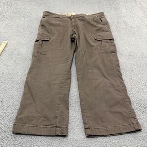 Red Head Brand Co Pants Mens 42x30 Flannel Lined Cargo Brown Stretch Workwear